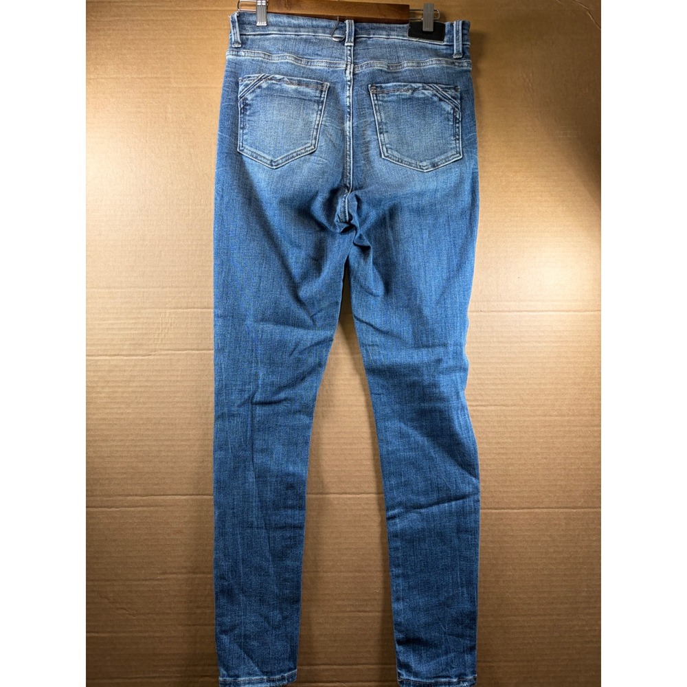 BKE Black Skinny Jeans Womens Size 27 Blue Distressed Stretch Denim Measur 28x28